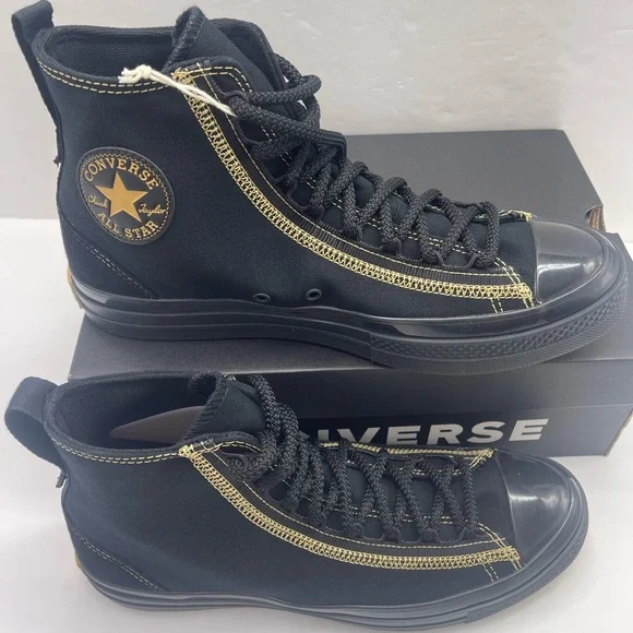 Converse Men’s 
CTAS CX EXP2 HI
BLACK/BLACK/GOLDEN OPPORTUNITY High-Top Sneakers - Picture 2 of 16